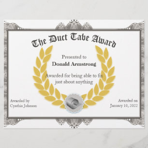 Funny Employee Award -  Duct Tape