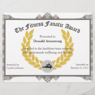 Funny Employee Award - Fitness Fanatic