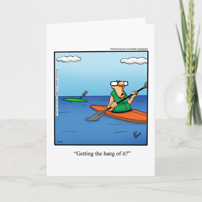 Funny Encouragement Greeting Card (Front)