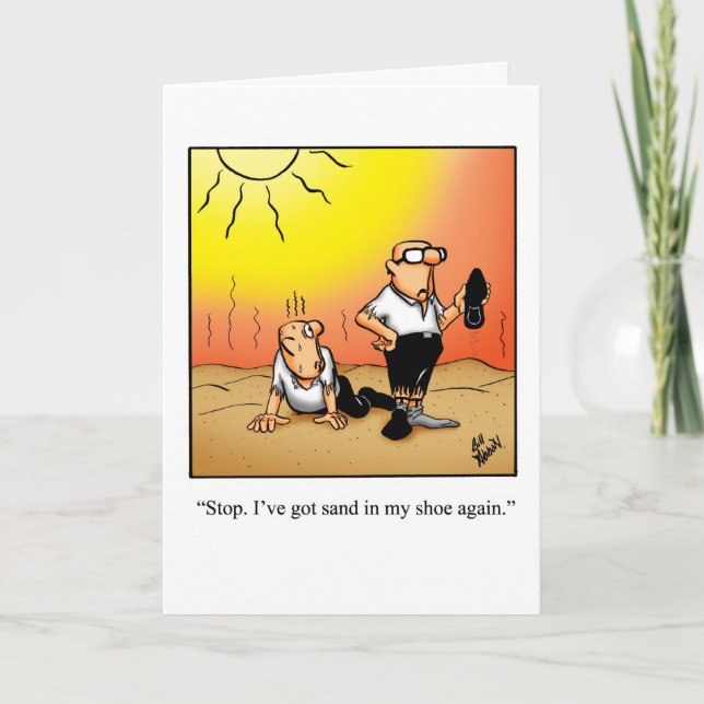 Funny Encouragement Greeting Card (Front)