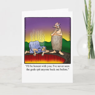 Funny Encouragement Humour Greeting Card