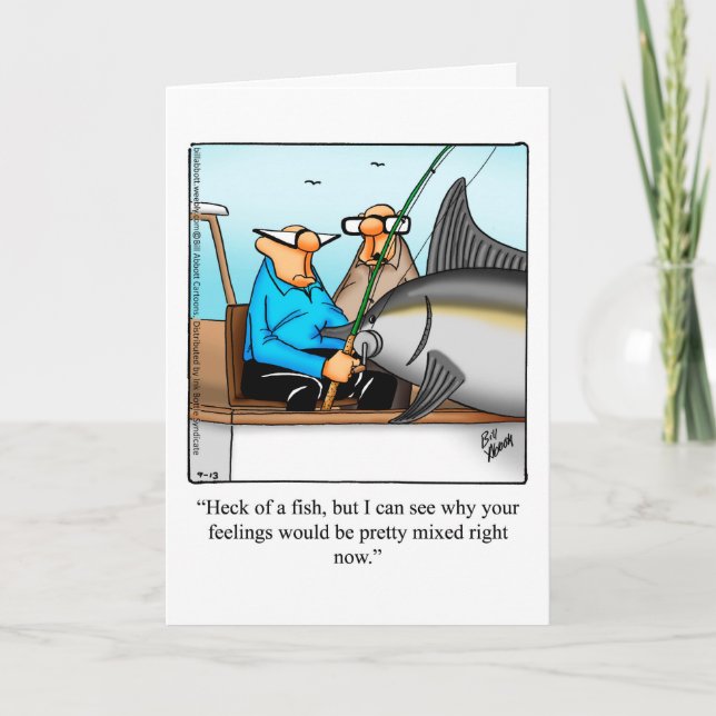 Funny Encouragement Humour Greeting Card (Front)