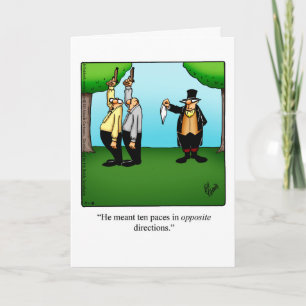 Funny Encouragement Humour Greeting Card