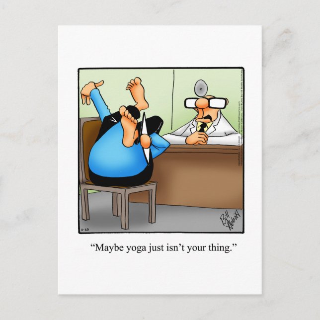 Funny Encouragement Humour Postcard (Front)