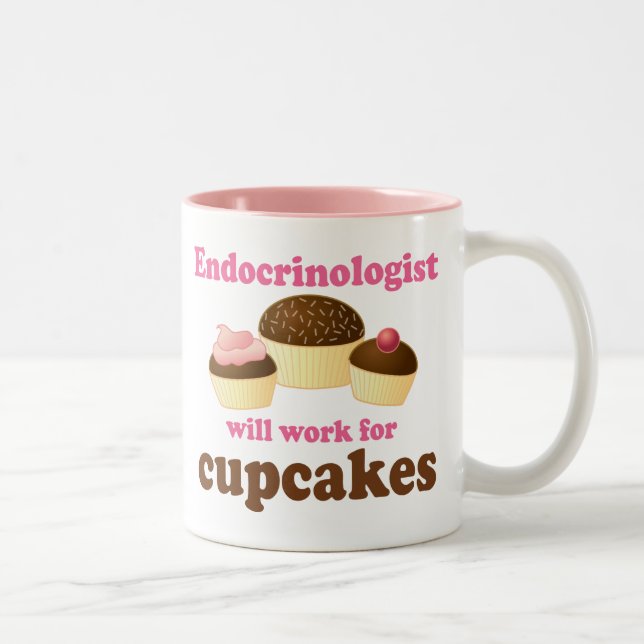 Funny Endocrinologist Two-Tone Coffee Mug (Right)