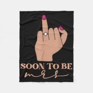 Funny Engagement Soon To Be Mrs. Bachelorette Part Fleece Blanket