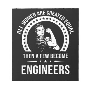 Funny Engineer For All Women Are Created Equal Notepad