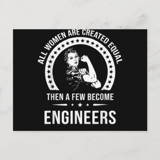 Funny Engineer For All Women Are Created Equal Postcard