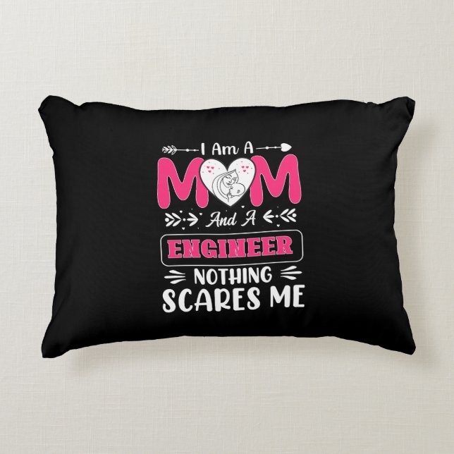 Funny Engineer Mum, Engineer Mum Decorative Cushion (Front)
