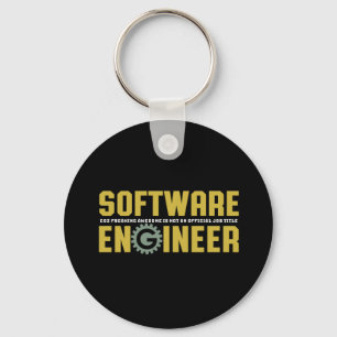 Funny Engineer Software Engineering and Programmer Key Ring