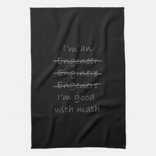 Funny Engineer Tea Towel