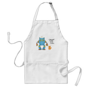 Funny Engineering Science Robotics And Angry Cat Standard Apron