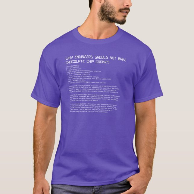 Funny Engineer's Recipe Shirt (Front)