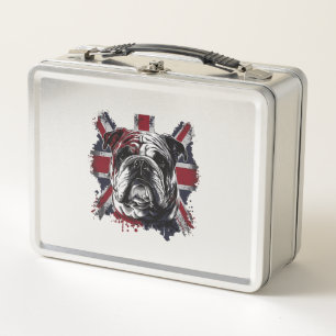 Funny English bulldog Metal Lunch Box