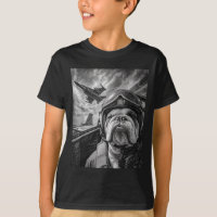 Funny English Bulldog Selfie Fighter Jet Lot Aviat