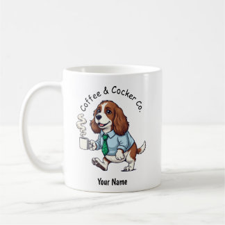 Funny English Cocker Spaniel Business Suit Coffee  Coffee Mug