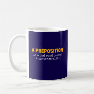 Funny English Teacher Grammar Nerd Literary Joke Coffee Mug