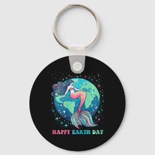 Funny Environment Cute Tail Mermaid Colourful Happ Key Ring
