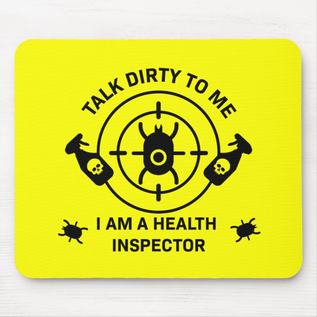 Funny Environmental Health Inspector Gift Mouse Pad (Front)