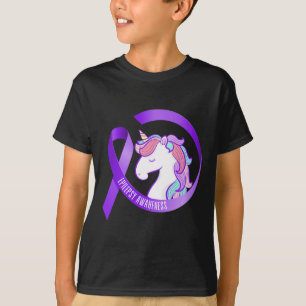 Funny Epilepsy Awareness Unicorn Ribbon 1 T-Shirt