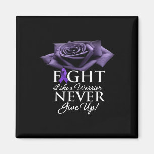 Funny epilepsy Awareness women Kids purple ribbon  Magnet