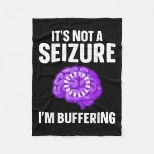 Funny Epilepsy Design For Men Women Epilepsy Aware Fleece Blanket