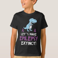 Funny Epilepsy Dinosaur Warrior Awareness Kid