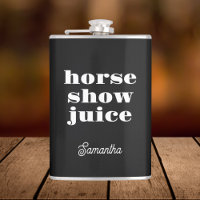 Funny Equestrian Black Horse Show Juice