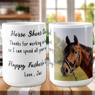 Funny Equestrian Life Custom Photo Horse Lover Coffee Mug