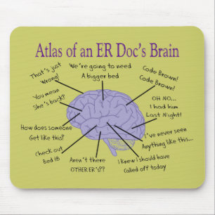 Funny ER Doctor Physician Gifts Mouse Pad