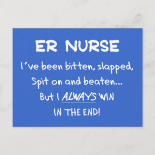 Funny ER Nurse Gifts Postcard