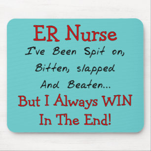 Funny ER Nurse T-Shirts and Gifts Mouse Pad
