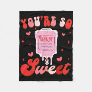 Funny Er Rn Icu Nurse Nursing Valentine You're So Fleece Blanket