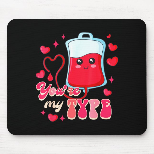 Funny Er Rn Nurse Nursing Valentine’s Day You're M Mouse Pad (Front)