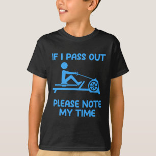 Funny Erg Machine Gym Ergometer Rowing Exercise  T-Shirt