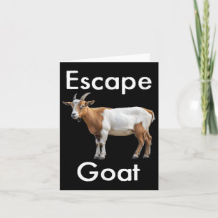 Funny Escape Goat Scapegoat Animal Huda Humour Isl Card