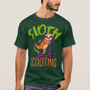 Funny EScooter Cute Kawaii Sloth Driving Scooter 1 T-Shirt