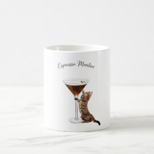 Funny Espresso Martini Cat Lover Coffee Mug