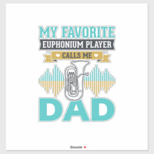 Funny Euphonium Dad Vintage Music Design_1