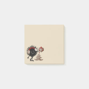 Funny Evil Bug Gives Christmas Present Post-it Notes