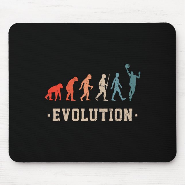 Funny Evolution - Basketball Player Lovers  Mouse Pad (Front)