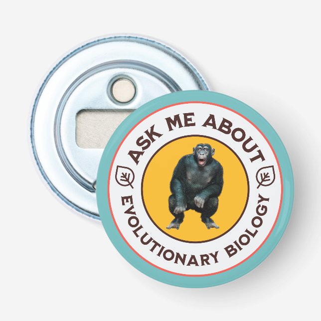 Funny Evolution Biology Meme Nerd Humour Gift Bottle Opener (Front)