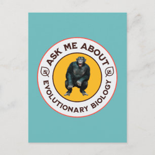 Funny Evolution Biology Meme Nerd Humour Gift Postcard