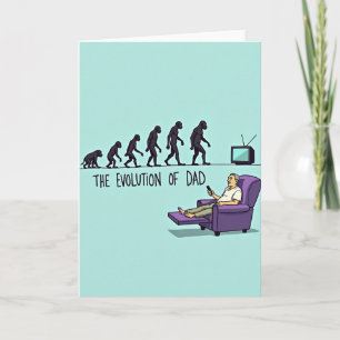 Funny Evolution Dads Day Card