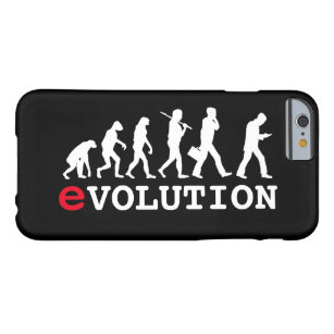 Funny Evolution Smartphone Addict Barely There iPhone 6 Case