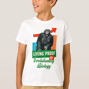 Funny Evolutionary Biology Chimp Humour T-Shirt