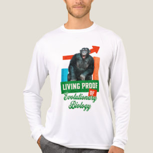 Funny Evolutionary Biology Chimp Humour Tri-Blend Shirt