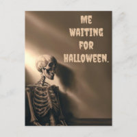 Funny Excited for Halloween Skeleton Custom