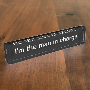 Funny Executive Desk Name Plate