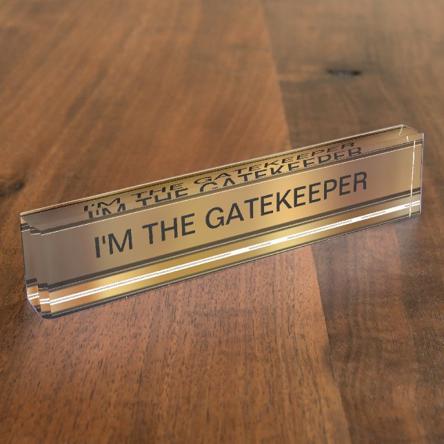 Funny Executive Desk Name Plates (Side)